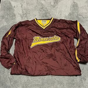 Y2K Steve & Barry's Minnesota Gophers Windbreaker University Pullover Men's XL